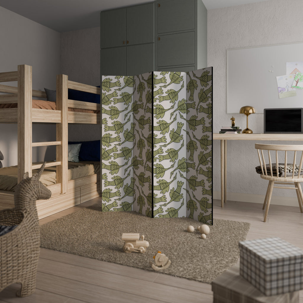 SEEDLING SONGBIRD Dekorativer 4-teiliger Raumteiler