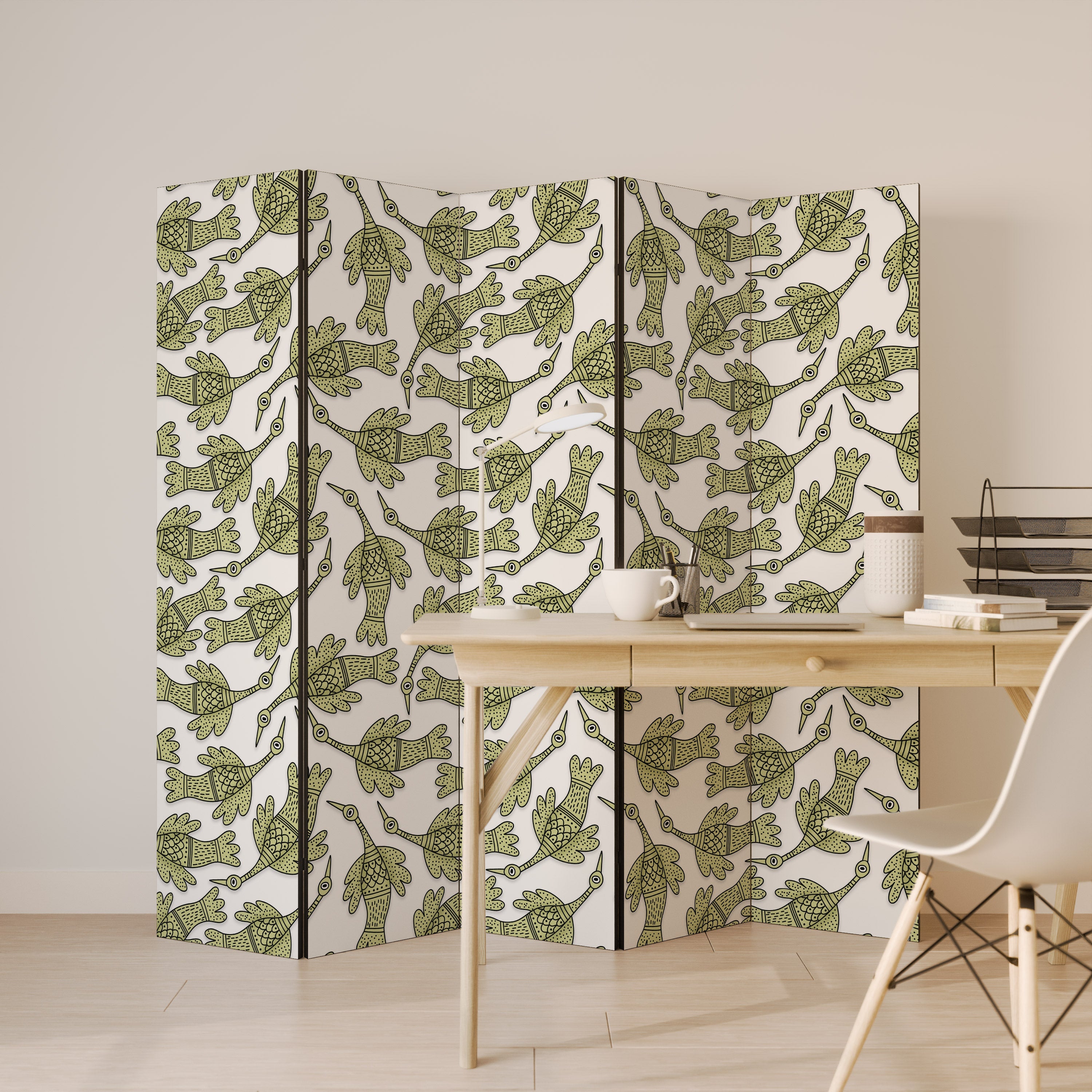 SEEDLING SONGBIRD Dekorativer 5-teiliger Raumteiler