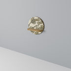 ALMONDINE SONGBIRD Rundes Kunstregal in Eiche-Optik