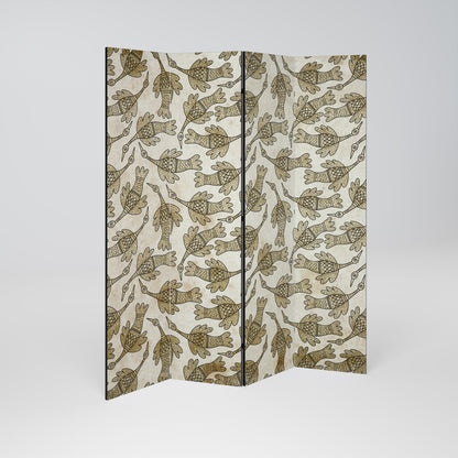 ALMONDINE SONGBIRD 4-Panel Room Divider