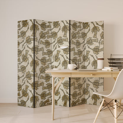 ALMONDINE SONGBIRD 5-Panel Room Divider