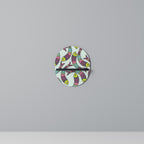 INDIAN FISH Ovales Kunstregal in Schwarz