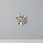 INDIAN FISH Ovales Kunstregal in Eiche-Optik