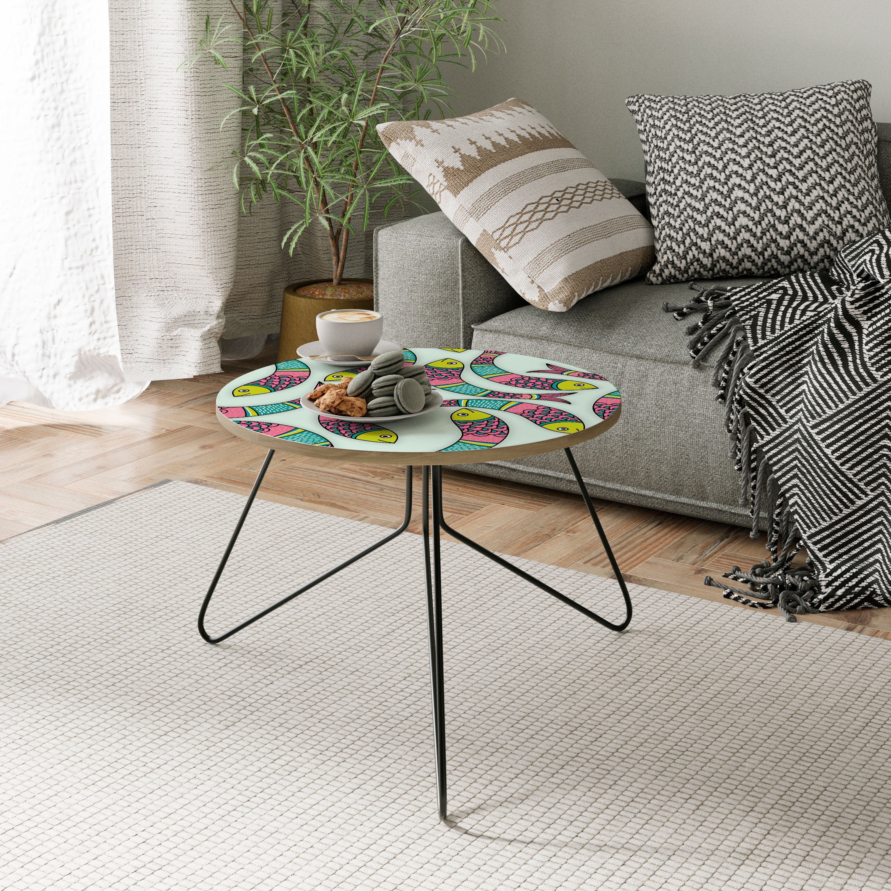INDIAN FISH Couchtisch 60