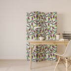 INDIAN FISH Dekorativer Paravent - 3-teilig