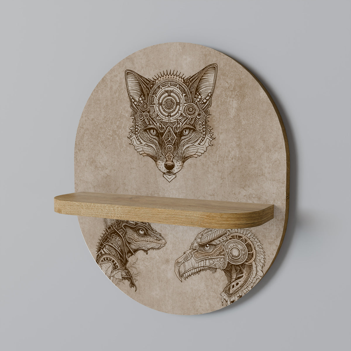 STEAMPUNK TRIO Dekoratives Wandregal