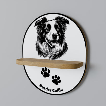BORDER COLLIE Dekoratives Wandregal