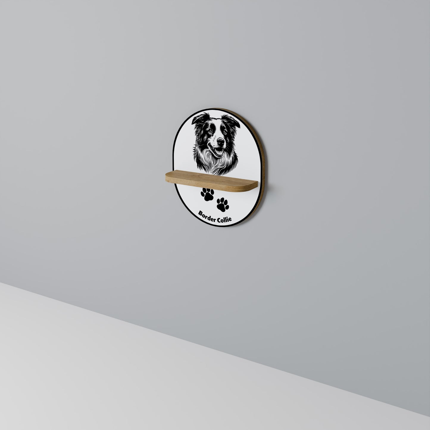 BORDER COLLIE Dekoratives Wandregal