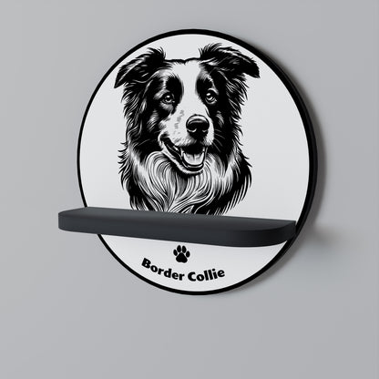 BORDER COLLIE Dekoratives Wandregal