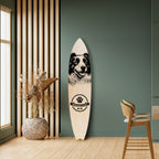 BORDER COLLIE Deko-Surfboard