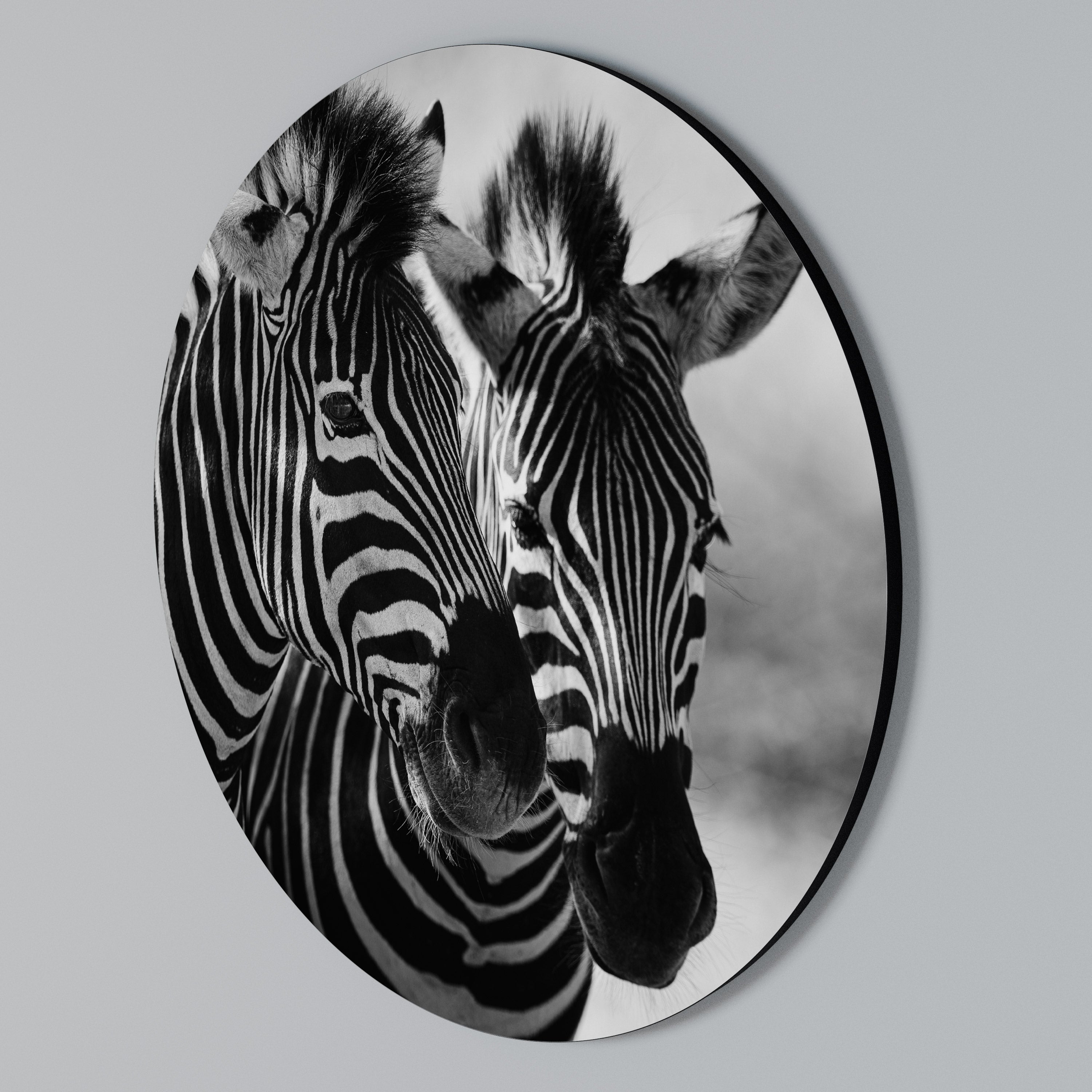 STRIPED SYMPHONY Rundes Wandbild