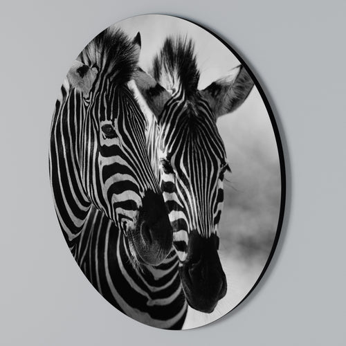 STRIPED SYMPHONY Rundes Wandbild