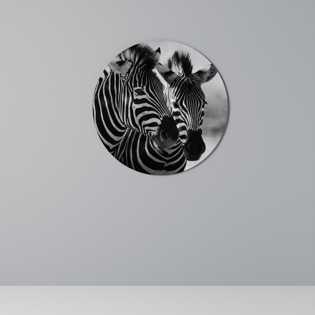 Runde Wandkunst „Striped Symphony“