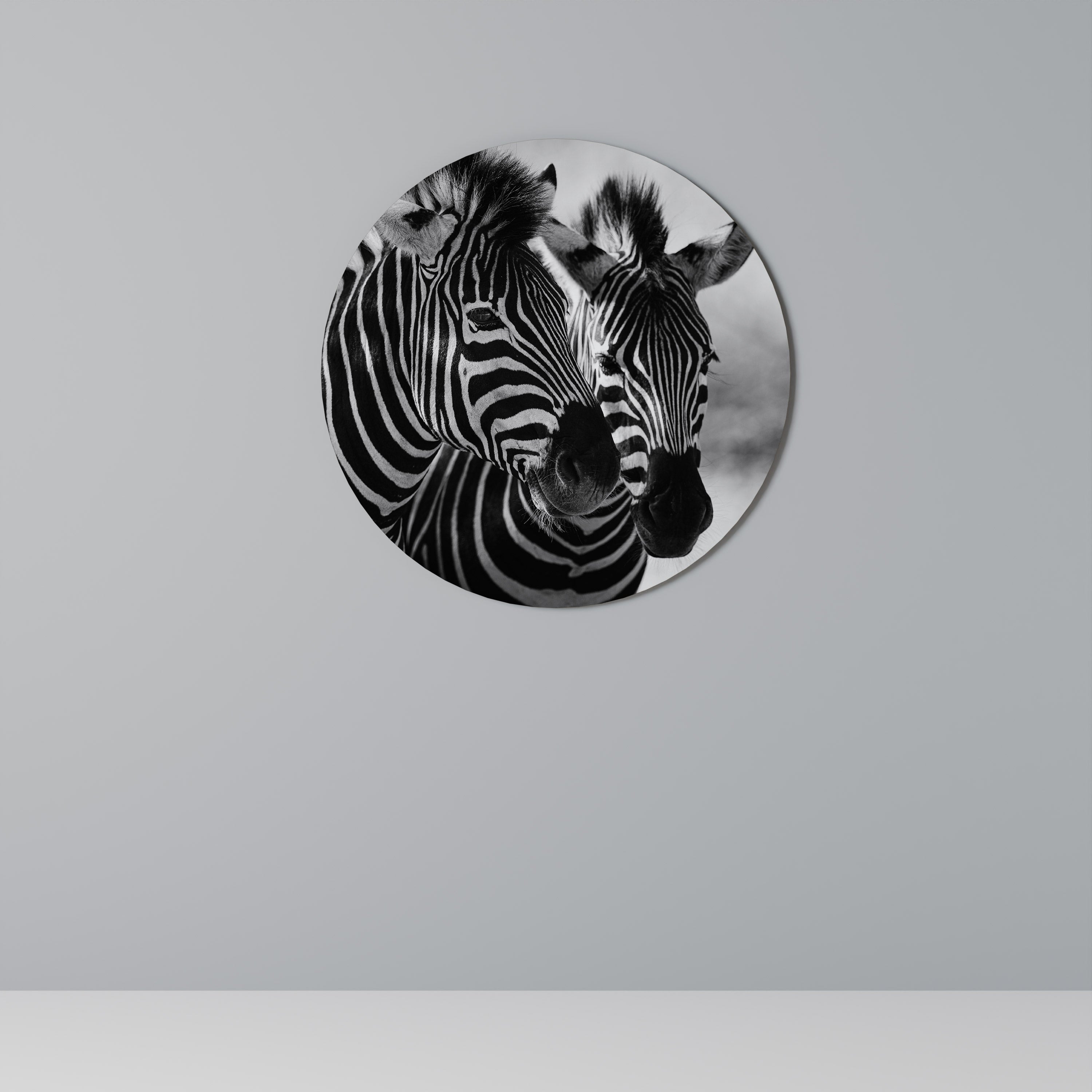 Runde Wandkunst „Striped Symphony“