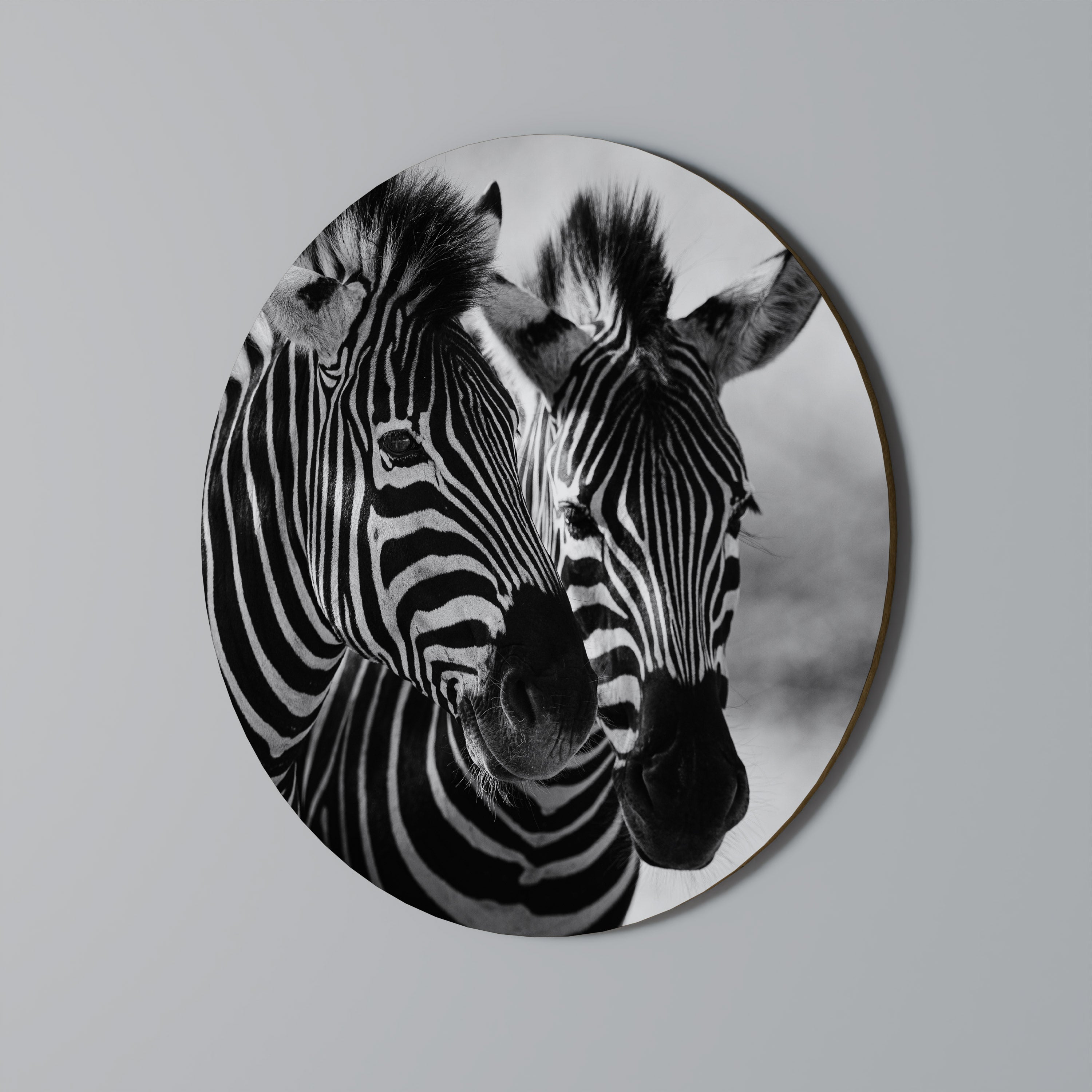 Runde Wandkunst „Striped Symphony“