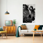 STRIPED SYMPHONY Peel and Stick Vertical Poster