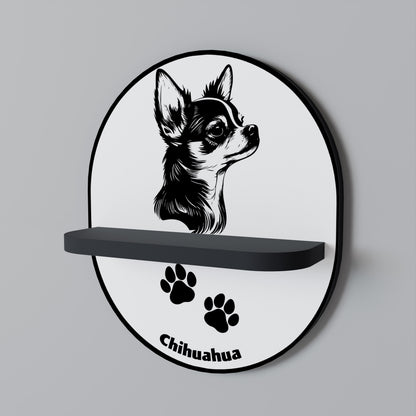 CHIHUAHUA DOG Dekoratives Wandregal