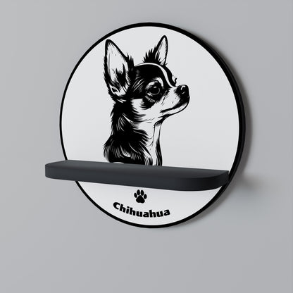 CHIHUAHUA DOG Dekoratives Wandregal