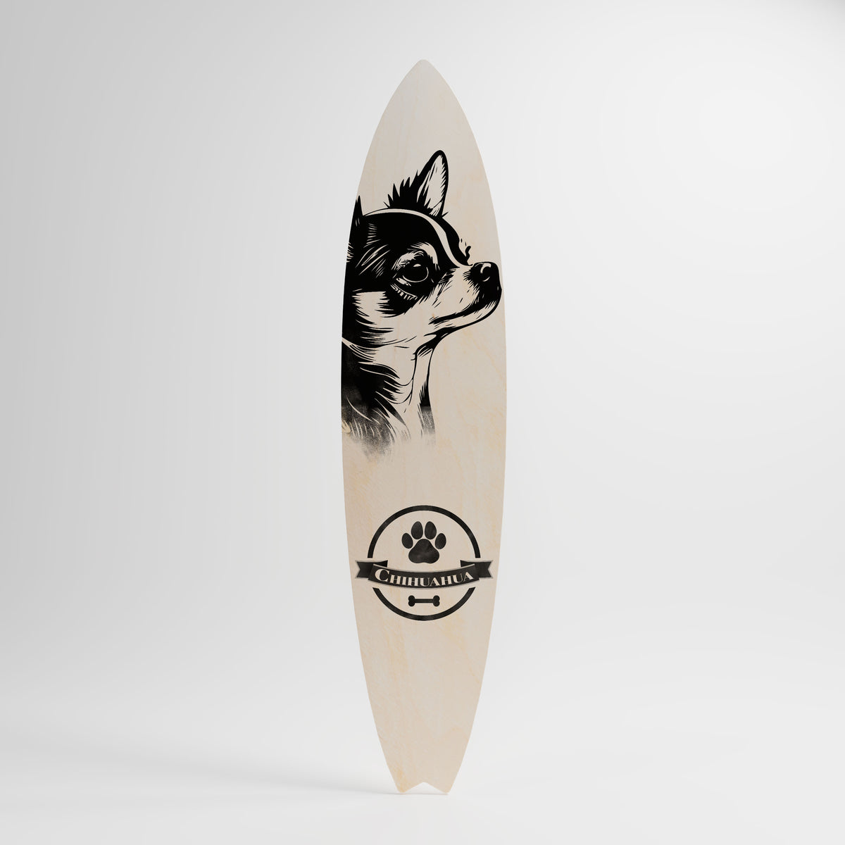 CHIHUAHUA DOG Deko-Surfboard