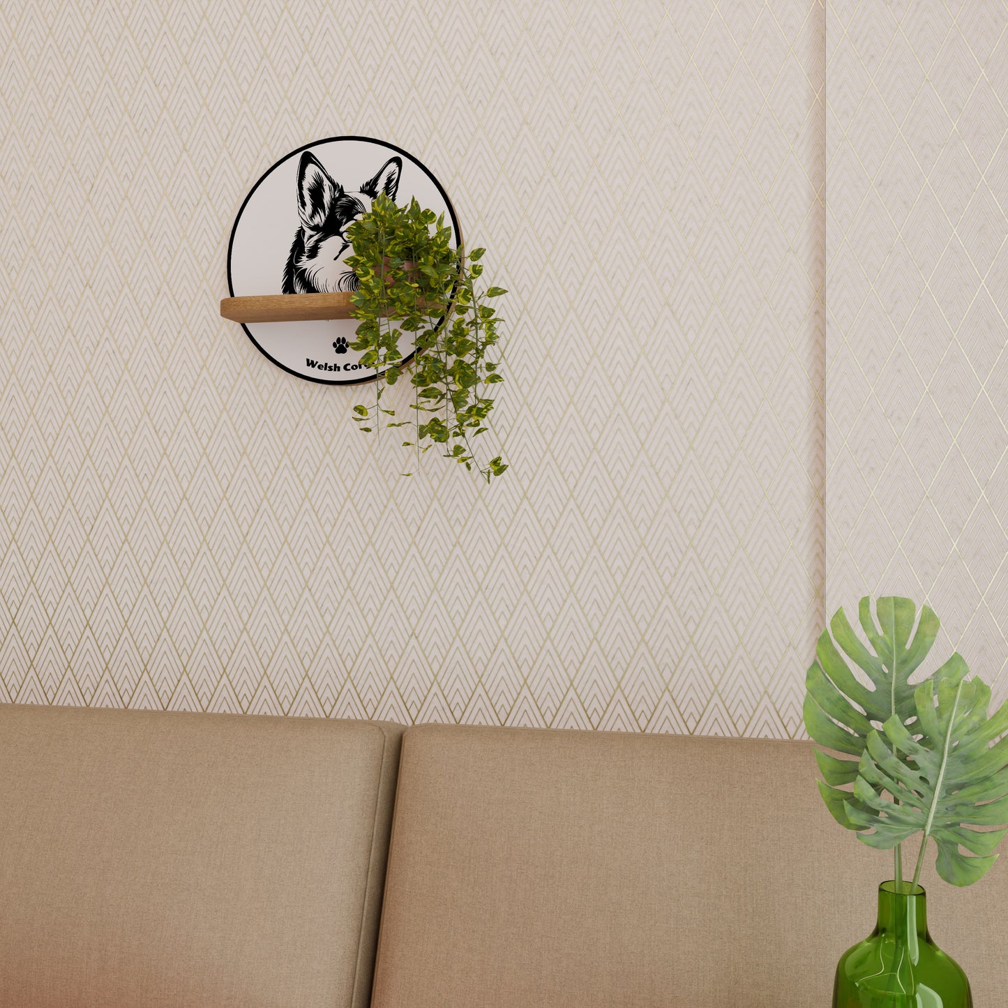WELSH CORGI PEMBROKE Art Shelf