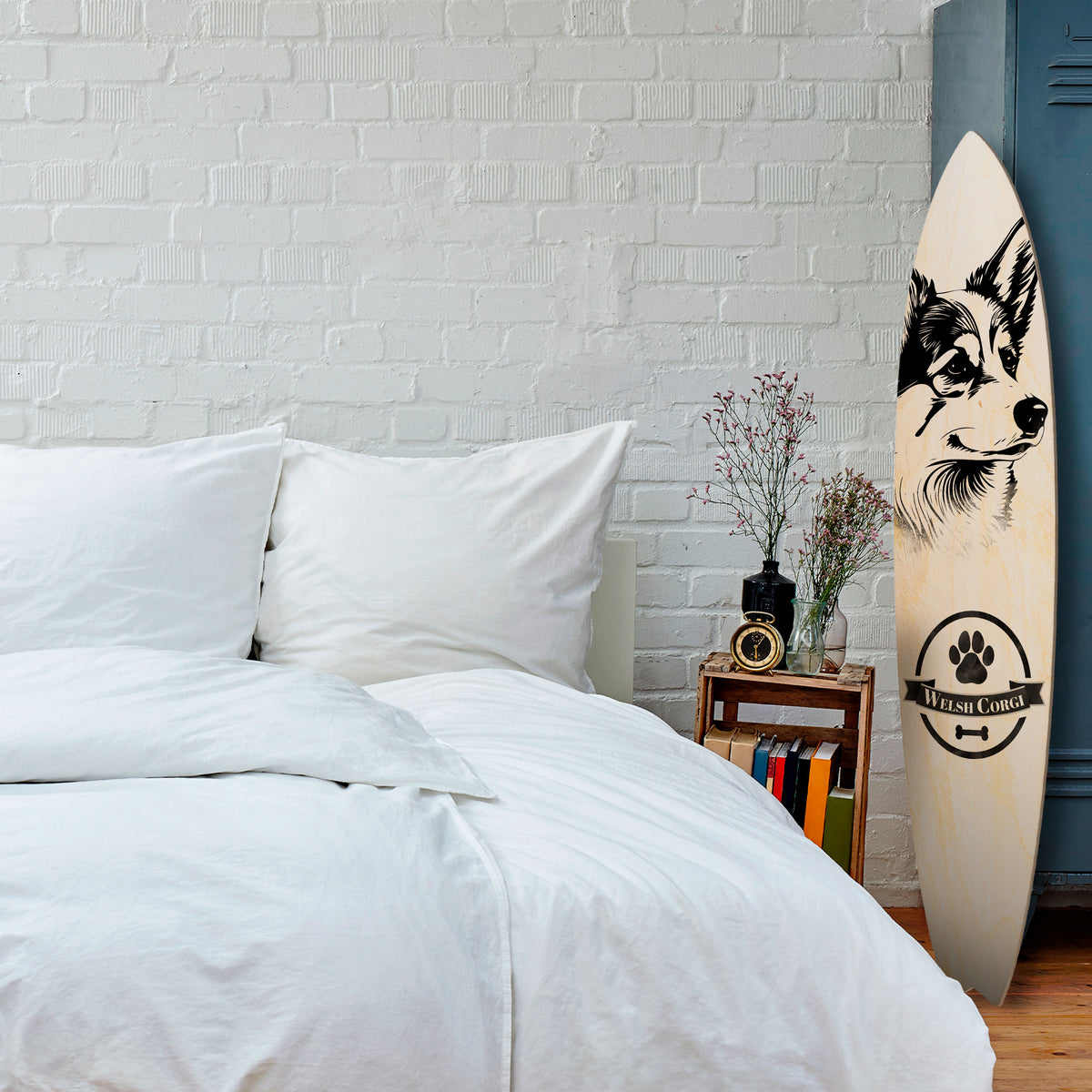 WELSH CORGI PEMBROKE Surfboard Decorative Panel