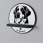 SAINT BERNARD Rundes Kunstregal in Schwarz