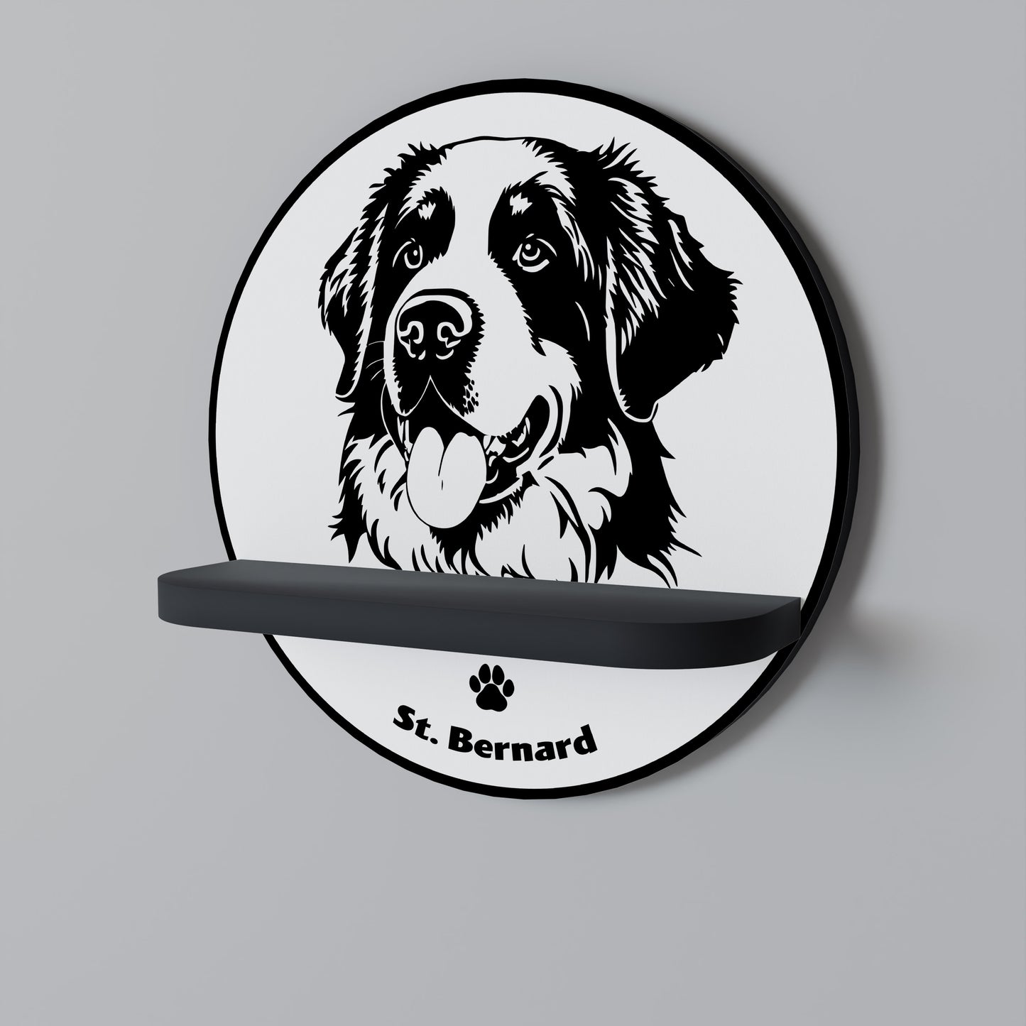 SAINT BERNARD Dekoratives Wandregal