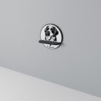 SAINT BERNARD Rundes Kunstregal in Schwarz