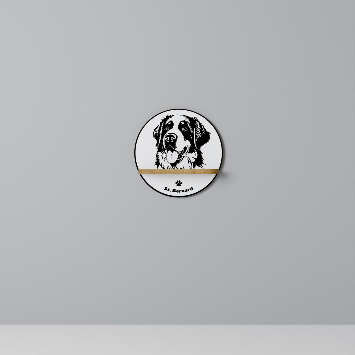 SAINT BERNARD Dekoratives Wandregal
