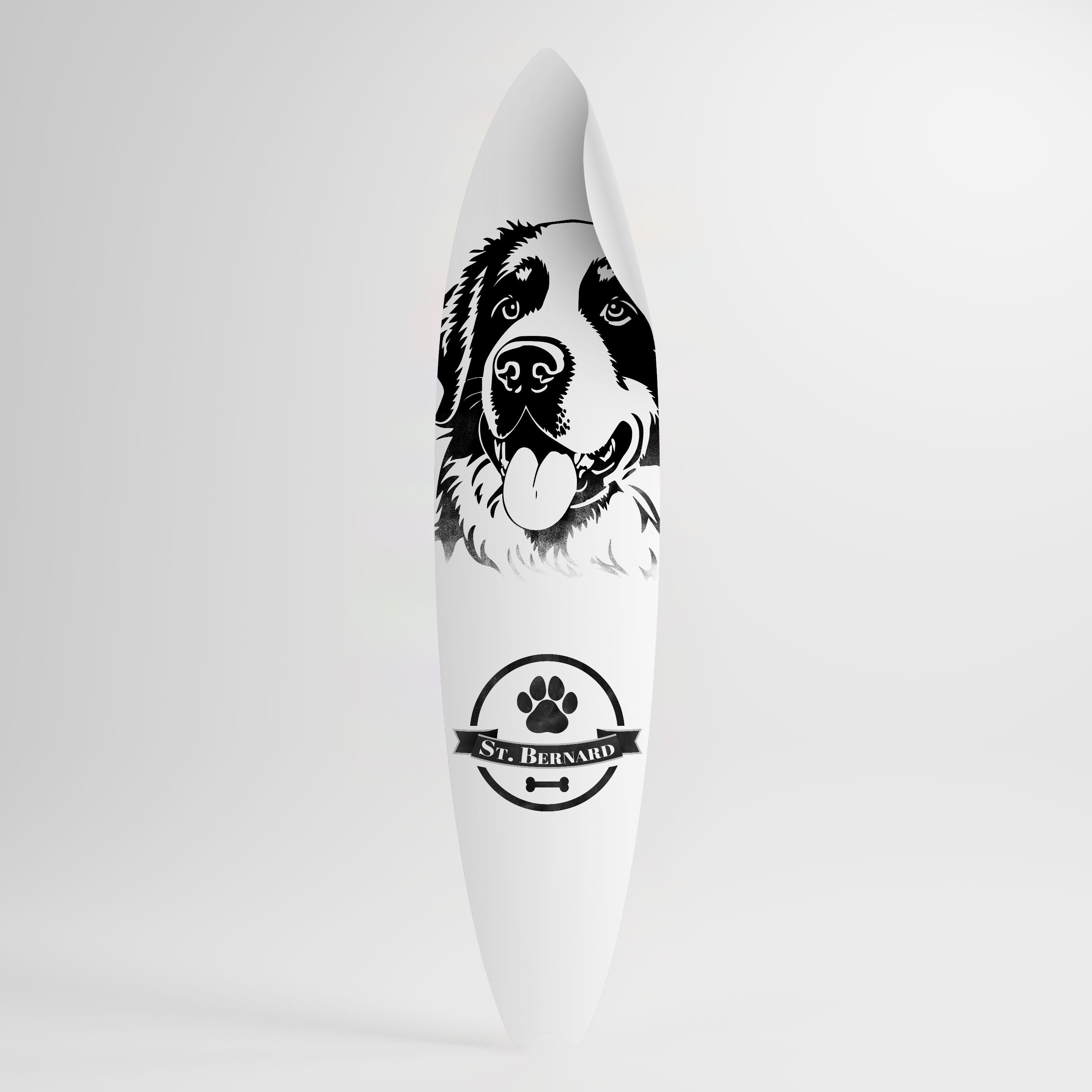 SAINT BERNARD Surfboard-Wandsticker