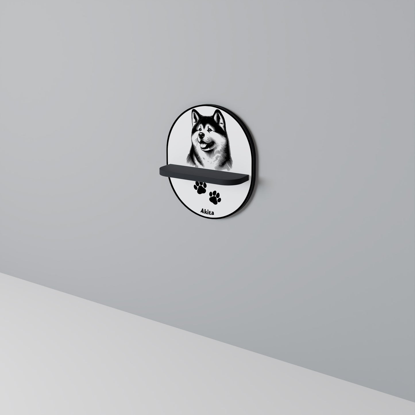 AKITA DOG Art Shelf
