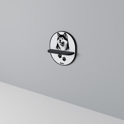 AKITA DOG Art Shelf