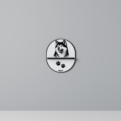 AKITA DOG Art Shelf