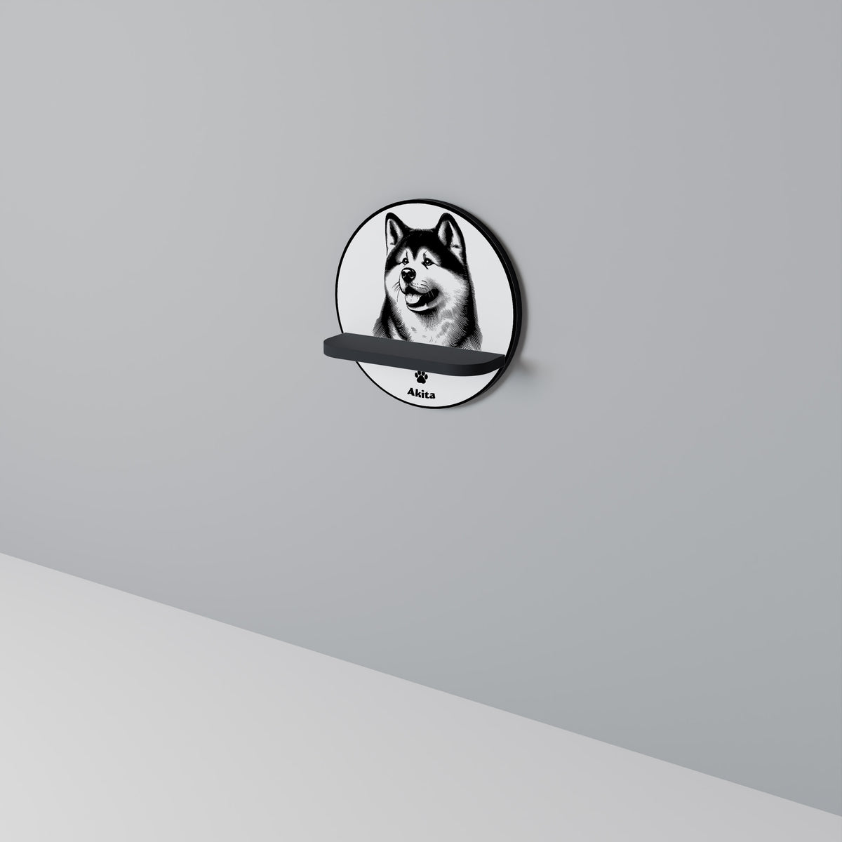 AKITA DOG Art Shelf