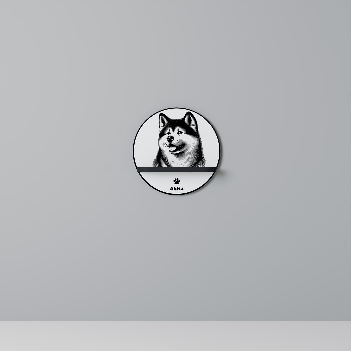 AKITA DOG Art Shelf