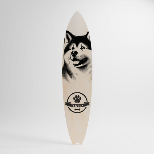 AKITA DOG Deko-Surfboard