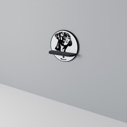 BOXER DOG Art Shelf