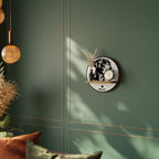 BOXER DOG Rundes Kunstregal in Eiche-Optik