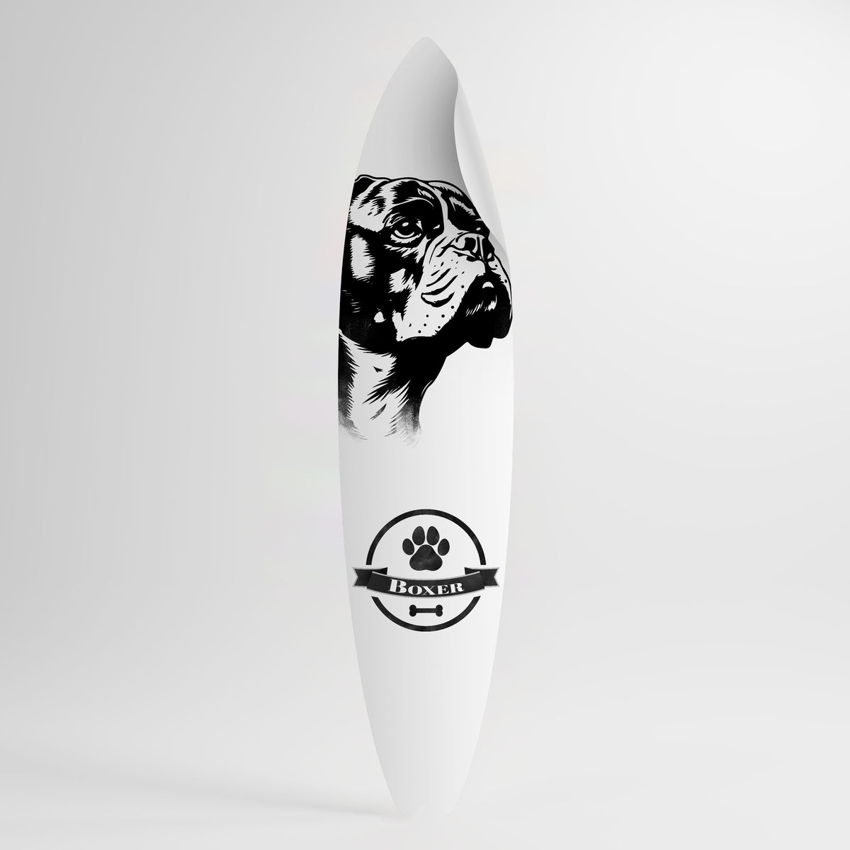 BOXER DOG Surfboard-Wandsticker