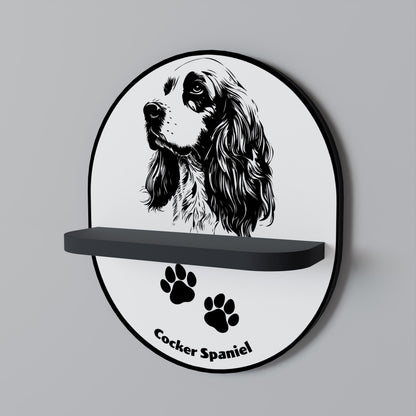 ENGLISH COCKER SPANIEL Dekoratives Wandregal
