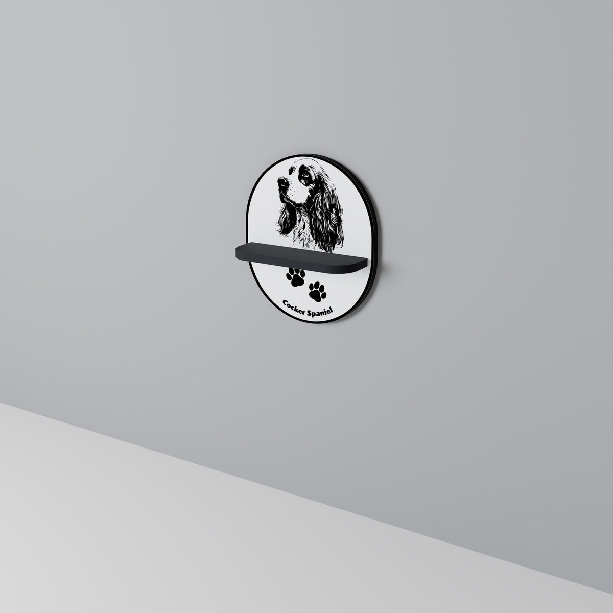 ENGLISH COCKER SPANIEL Art Shelf