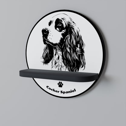 ENGLISH COCKER SPANIEL Dekoratives Wandregal