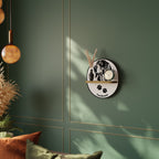 COONHOUND DOG Oval Art Shelf In Oak Effect