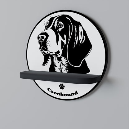 COONHOUND DOG Dekoratives Wandregal