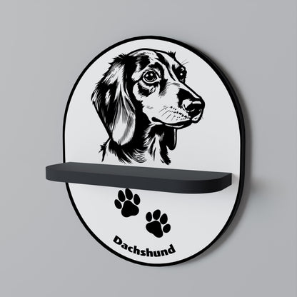 DACHSHUND DOG Dekoratives Wandregal