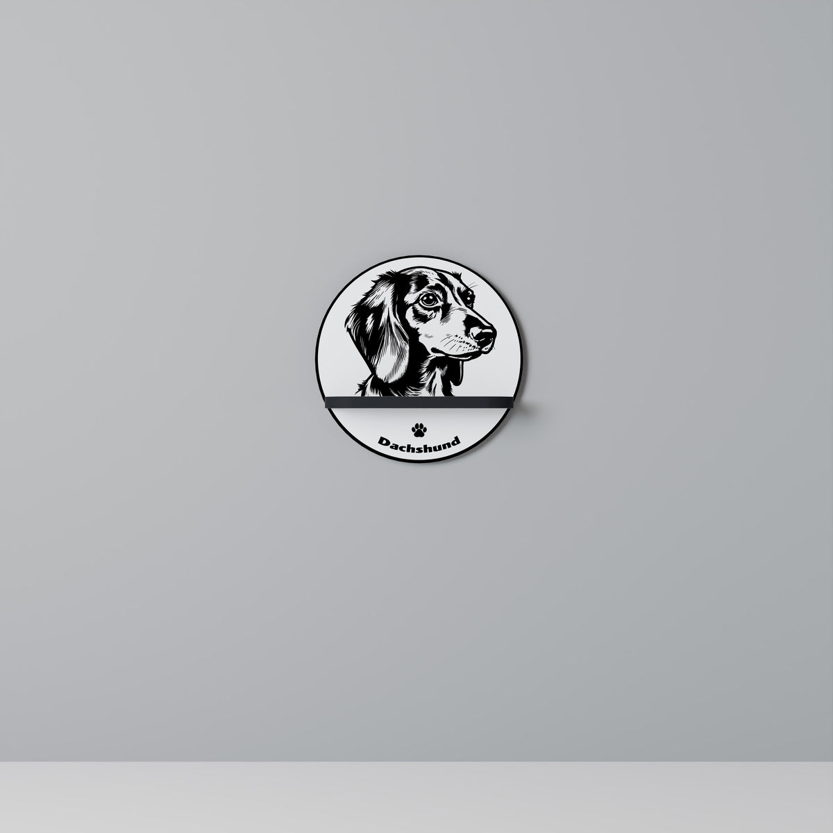 DACHSHUND DOG Art Shelf