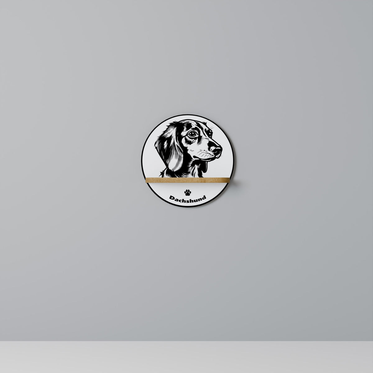 DACHSHUND DOG Art Shelf