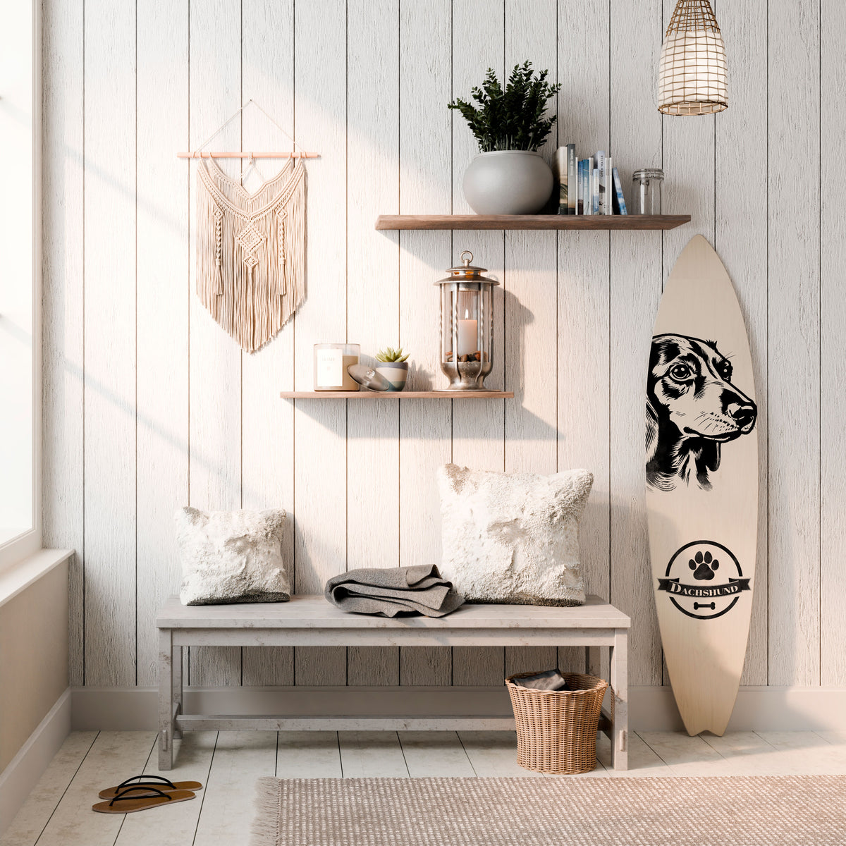 DACHSHUND DOG Surfboard Decorative Panel