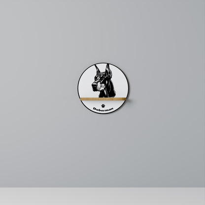 DOBERMAN DOG Art Shelf