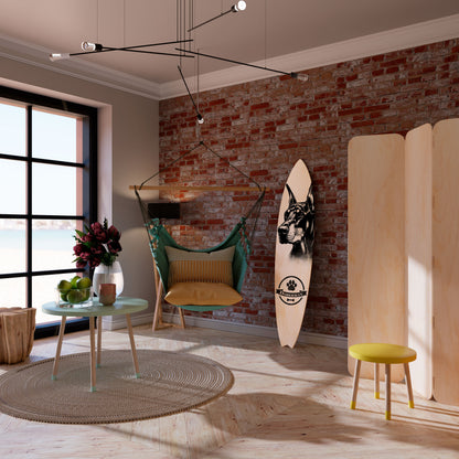 DOBERMAN DOG Deko-Surfboard